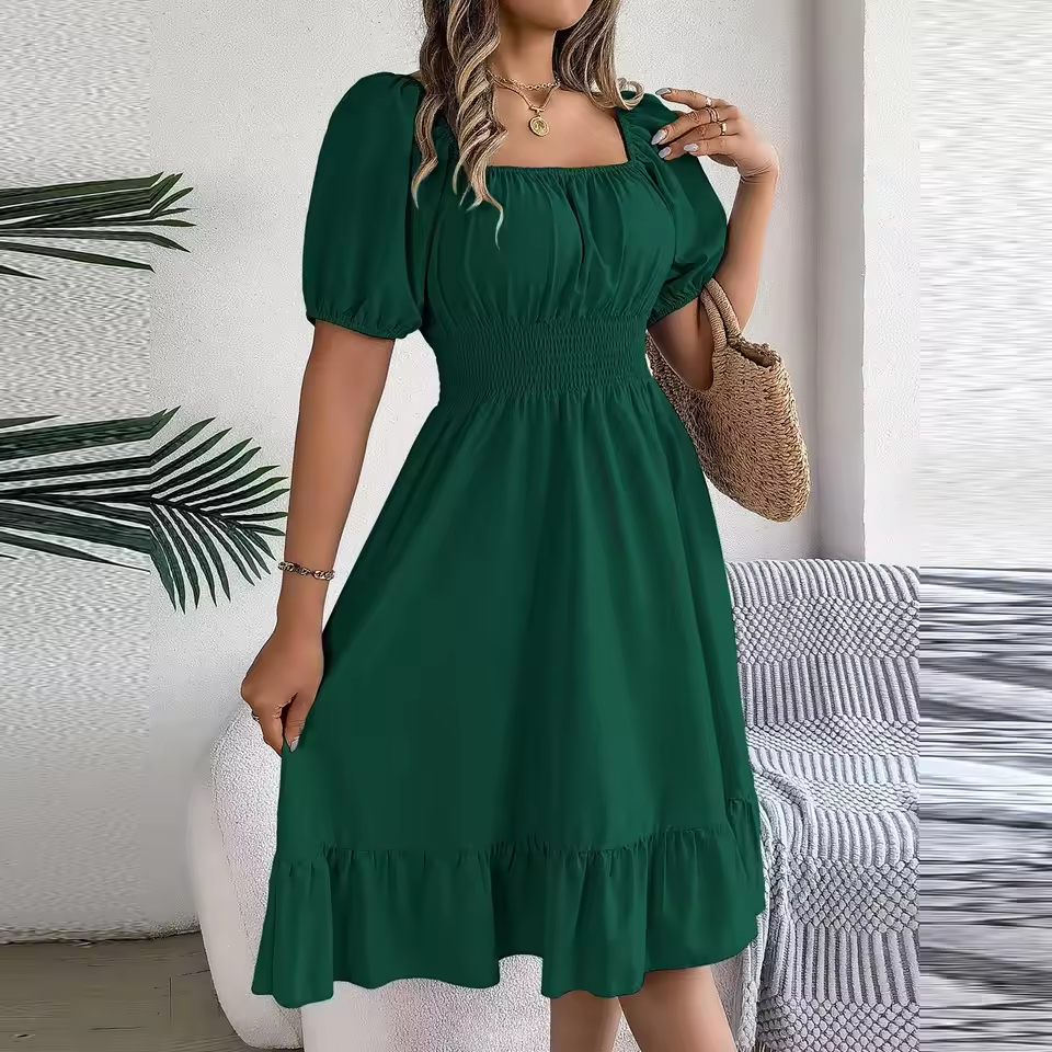 Amelia™ - Elegant Tummy Coverage Dress
