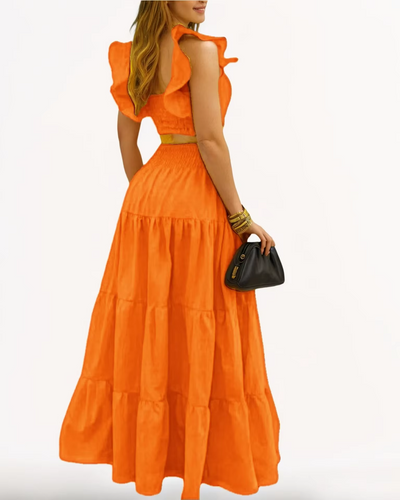 Amelia™ - Sexy Ruffle Two Piece Set