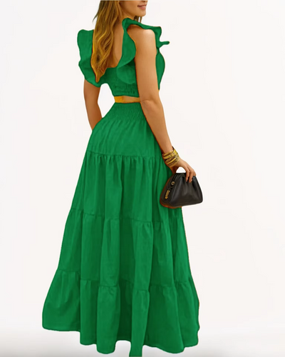 Amelia™ - Sexy Ruffle Two Piece Set