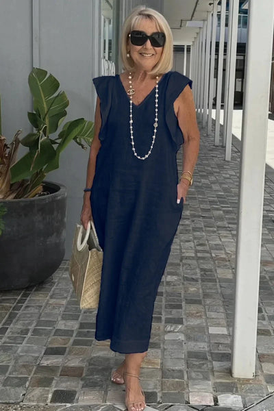 Sophia™ - Stylish Butterfly Sleeve Dress