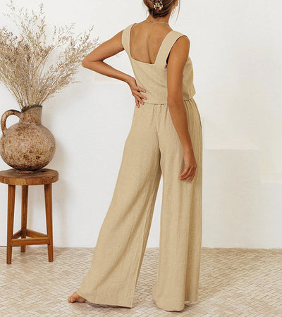 Lily™ - Chic Top with Wide-Leg Pants Set