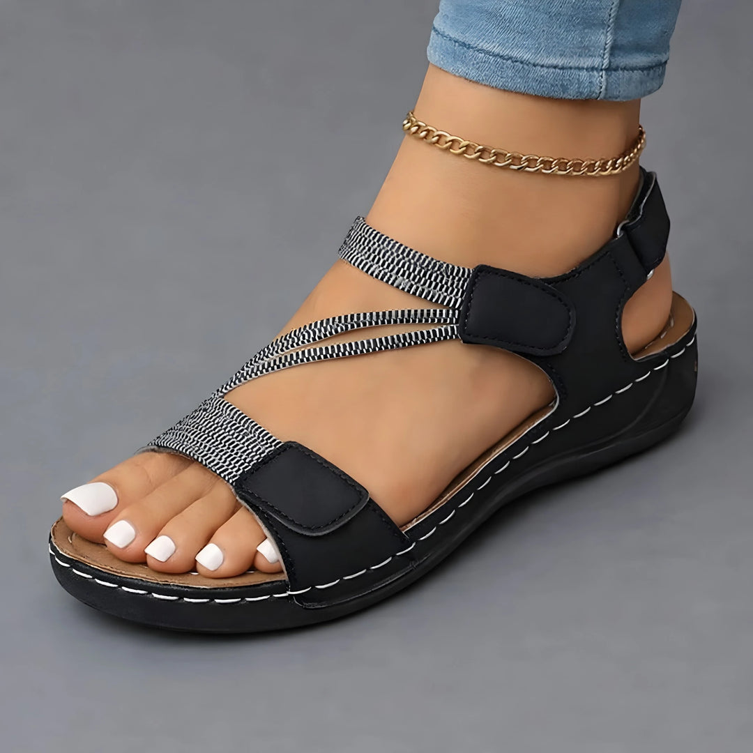 Women's Strappy Platform Sandals with Slip Resistant and Cushioned