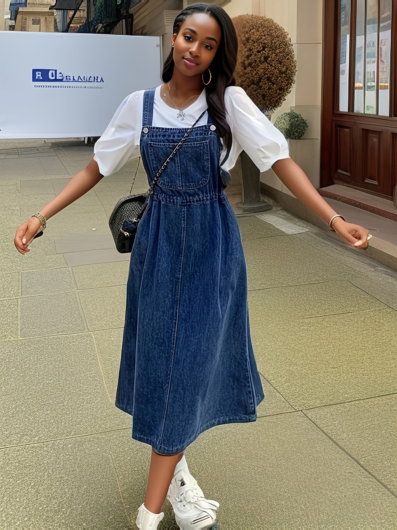 Savannah™ - Stylish Denim Maxi Dress
