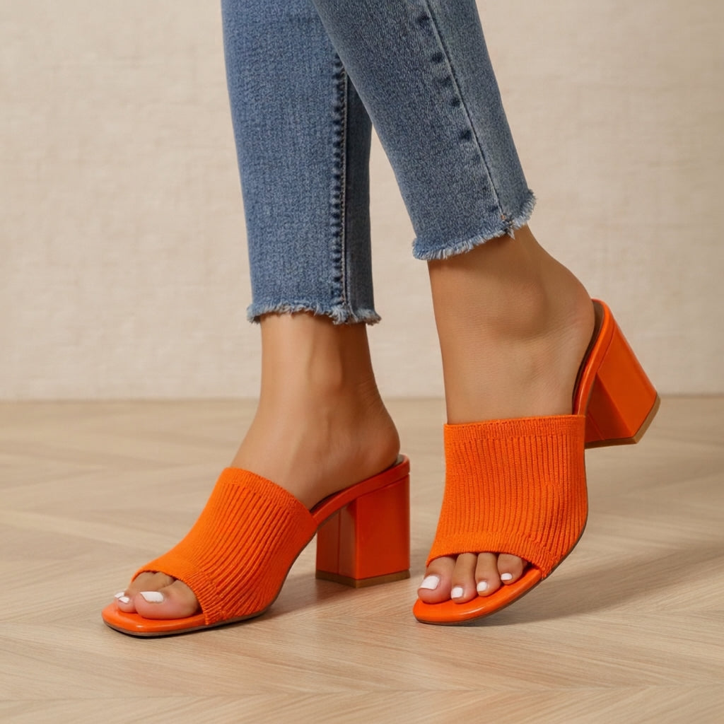 Women's Casual Block Heel Sandals with Open Toe and Cushioned