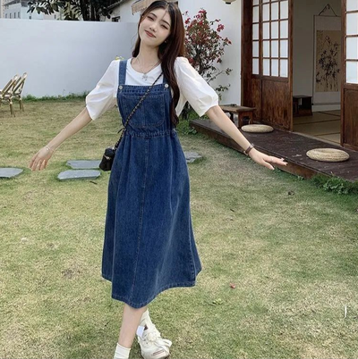 Savannah™ - Stylish Denim Maxi Dress