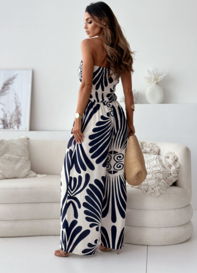 Scarlett™ - Modern Irregular Print Jumpsuit