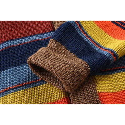 Samuel™ - Color Block Lapel Sweater Jacket