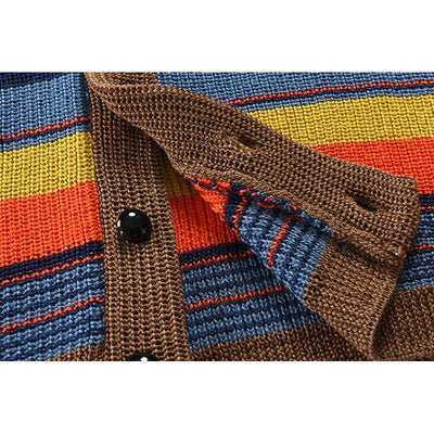 Samuel™ - Color Block Lapel Sweater Jacket