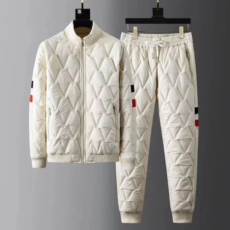 Carter™ - Stylish Quilted Down Jacket And Pants Set
