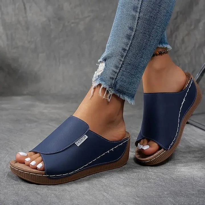 Women's Comfortable Casual Wedges with Open Toe and Platform